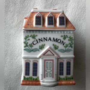 Lenox Ceramic Cinnamon House with Green and Brown Accents